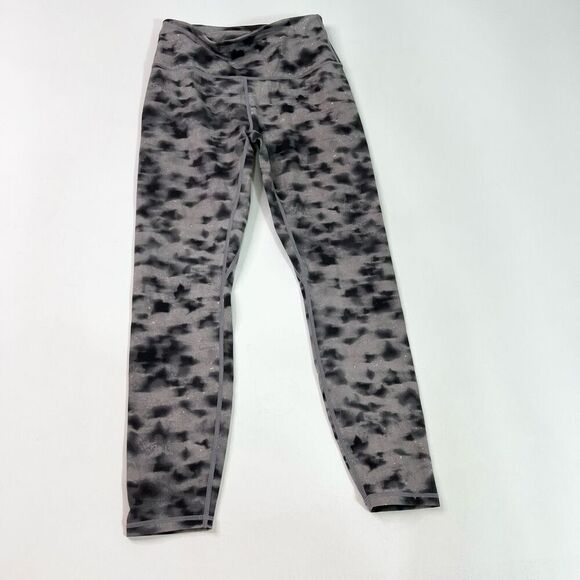 Varley Lets Go High Rise Legging Womens Small Gray Black Printed Compression 7/8 - Picture 1 of 11